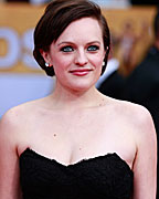 Actress Elisabeth Moss of the TV series 'Mad Men' arrives at the 19th annual Screen Actors Guild Awards in Los Angeles, California