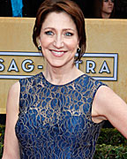 Actress Edie Falco of the TV drama 'Nurse Jackie' arrives at the 19th annual Screen Actors Guild Awards in Los Angeles, California