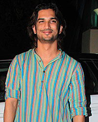 Sushant Singh Rajput at Screening of Byomkesh Bakshi