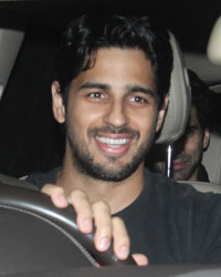 Sidharth Malhotra at Screening of Fitoor at YRF Studios