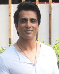 Sonu Sood at Sonal Chauhan and Sonu Sood During an Ad Shoot