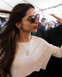 Deepika Padukone at Stars Arrive at Tampa for IIFA