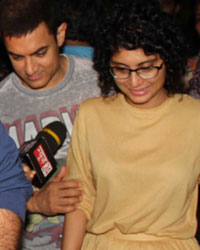 Ranbir Kapoor, Aamir Khan and Kiran Rao snapped