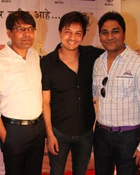 Roshan, Niranjan Namjoshi, Shaunak Shirole at Jayant Gilatar's Rannbhoomi music launch