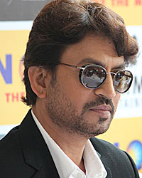 Irrfan Khan during the promotion of 'D-Day' at Symbiosis, Pune