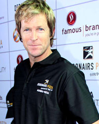 Jonty Rhodes at Inauguration of SA Pizza franchise 'Debonair Pizza'