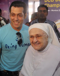 Salman Khan at 2nd anniversary of cochlear implants facility at Holy family hospital