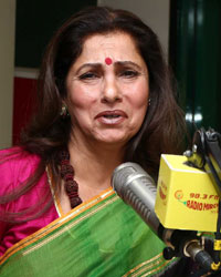 Dimple Kapadia at Radio Mirchi studio for promotion of her upcoming movie What the Fish