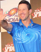 Ironman,Keiron Pollard, Ricky Ponting and Lasith Malinga at Unveiling of Marvel-MI Merchandise