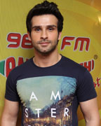 Girish Kumar at Radio Mirchi Mumbai studio for the promotion of his upcoming movie Raimaiya Vastavaiya