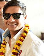 Bhojpuri Dabanggs team at Park Hyatt, Hyderabad