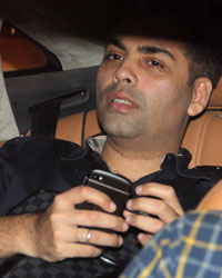 Karan Johar spotted coming out of Ranbir Kapoor house