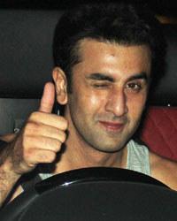 Ranbir Kapoor  snapped at bandra coming out of gym