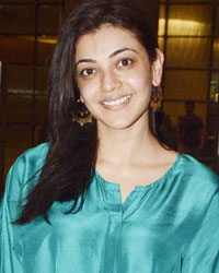 Kajal Agarwal at Mumbai Airport