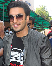 Ranveer Singh at Team Gunday Visits Gaiety Galaxy