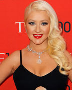 Singer Christina Aguilera arrives for the Time 100 gala celebrating the magazine's naming of the 100 most influential people in the world for the past year