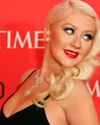 Singer Christina Aguilera arrives for the Time 100 gala celebrating the magazine's naming of the 100 most influential people in the world for the past year, in New York
