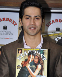 Varun Dhawan at Varun Unveils Stardust Magazine Cover