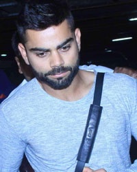 Virat Kohli at Virat and Anushka Spotted at Mumbai Airport