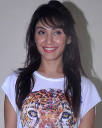 Manjari Fadnis at Warning Movie Promotion