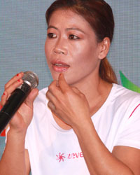 Mary Kom at Zeven Sports Revolution Press Meet