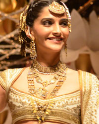 Sonam Kapoor at India Bridal Fashion Week 2013