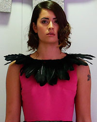 Models wear creations from the Adore Couture collection during Liverpool Fashion Week in northern England