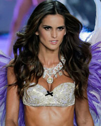 Model Izabel Goulart presents a creation during the annual Victoria's Secret Fashion Show in New York