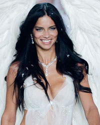 Model Adriana Lima presents a creation during the annual Victoria's Secret Fashion Show in New York