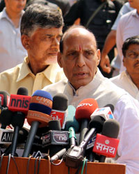 Rajnath Singh at NDA Parliamentary Board Meeting