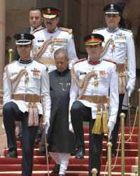 Pranab Mukherjee at Rashtrapati Bhavan