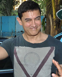 Aamir Khan at All India Womens Open Tennis Tournament 2014