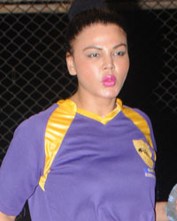 Rakhi Sawant at Box Cricket League Practice Match