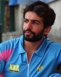 Jay Bhanushali at CCL Team Mumbai Heroes Practice Session