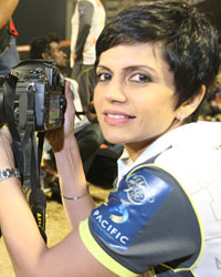 Mandira Bedi at CCL4 Karnataka Bulldozers Vs Mumbai Heroes SF