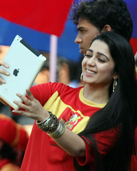 Charmy Kaur at CCL4 Kerala Strikers Vs Telugu Warriors