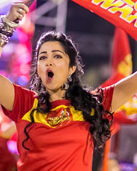 Charmy Kaur at CCL4 Telugu Warriors Vs Karnataka Bulldozers