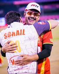 Sohail Khan at CCL4 Telugu Warriors Vs Karnataka Bulldozers