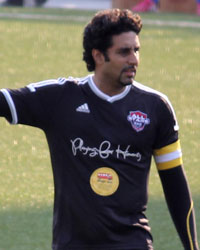 Abhishek Bachchan at Celebrity Football Match 2014