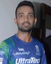 Ajinkya Rahane at Interaction With Rajasthan Royal Team For IPL 8