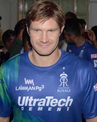 Shane Watson at Interaction With Rajasthan Royal Team For IPL 8