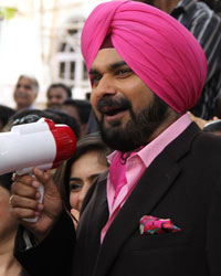 Navjot Singh Sidhu at Harbhajan and Yuvraj on CNWK