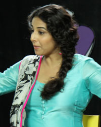 Vidya Balan poses during an on-location shoot of Disneys talk show 'Captain Tiao' Vidya Balan poses during an on-location shoot of Disneys talk show 'Captain Tiao'