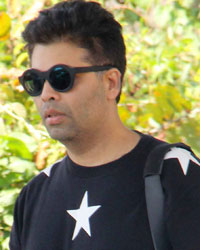 Karan Johar at Aamir Khan Birthday Party at Lonavala