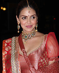 Esha Deol at Ahana and Vaibhav Sangeet Ceremony