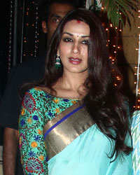 Sonali Bendre at Amitabh Bachchan Diwali Bash 2014