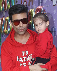 Karan Johar with Roohi Johar and Yash Johar