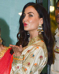 Elli Avram at Arpita Khan Diwali Bash