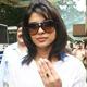 Priyanka Chopra at Bollywood Stars Vote in Mumbai