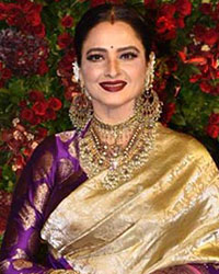 Rekha at DeepVeer Mumbai Reception